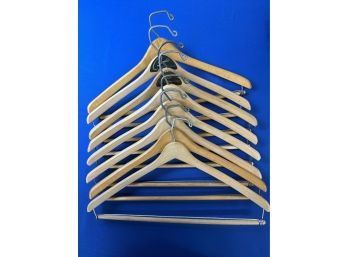 Eight Wooden Hangers