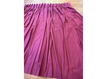 2 Burgundy Panel Custom Curtains