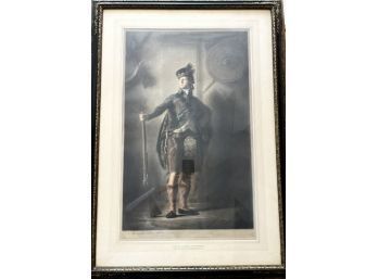 Framed Original Print - Col. Alastair MacDonnell By Sir Henry Raeburn, RA