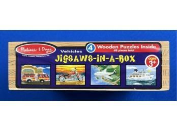 Melissa & Doug Vehicles Jigsaws-in-a-box