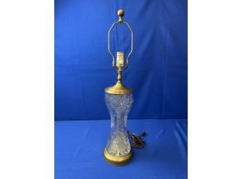 Cut Glass Lamp - 26 Inches Tall