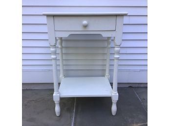 White Bedside Table