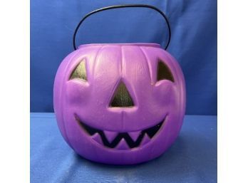 Purple Plastic Jack-o-lantern