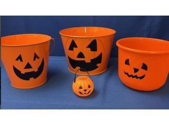 Four Halloween Theme Buckets