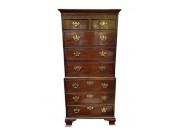 Baker Furniture - Mahogany Chippendale Style Highboy Dresser