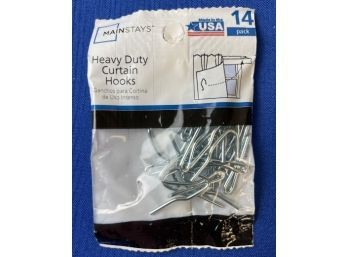 New! Heavy Duty Curtain Hooks - 14 Pack