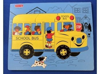 Wooden Puzzle - School Bus