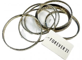 New! Never Used! Collection Of Bangle Bracelets - Signed 'Forever21'