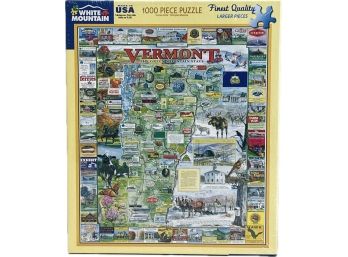 New! White Mountain Vermont 1000 Piece Puzzle