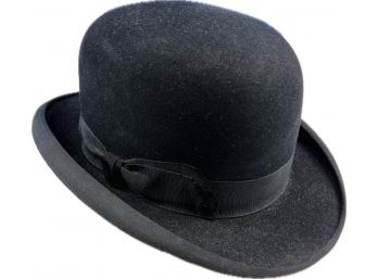 Collectible Vintage Derby Bowler Hat - Signed 'Penntowne Exclusively At Croll & Keck - Reading, PA'