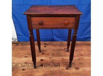 Single Drawer Antique End Table