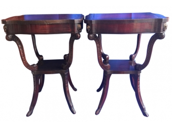 Two Antique End Tables