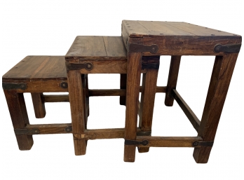 Antique Craftsman-Style Nesting Tables