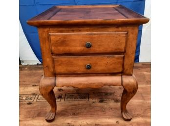 Two-Drawer End Table From Lillian August