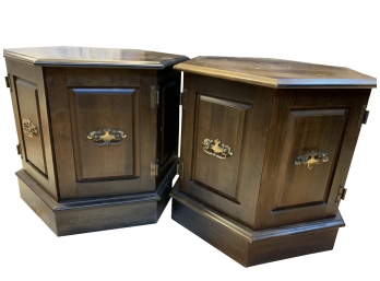 Pair Of Hexagonal Shaped Side Tables