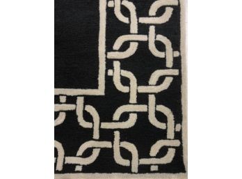 Chain Border Midnight Blue Rug - Liora Manne - 8'3' X 11'6'