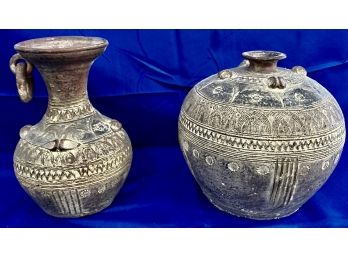 Pair Of Reproduction Pre-Columbian Pots