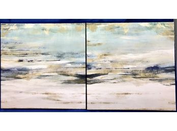 Abstract Seascape- Set  Of Two Interchangeable Prints - Giclee Finish