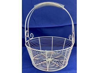 Pastel Painted Wire Basket