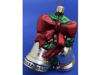 Elegant Hand-blown Glass Christmas Bells Ornament