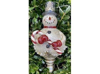 Glittering Snowman Ornament