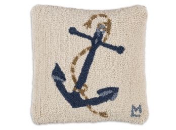 Chandler Four Corners Hooked Wool Pillow - Designed By Laura Megroz