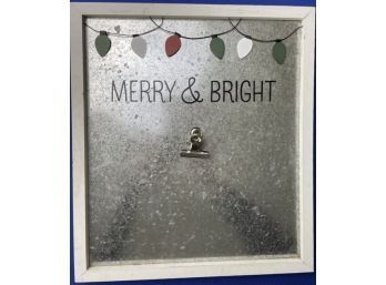 Tin Christmas Clipboard With Rear Frame Easel - Great For Special Notes & Messages!