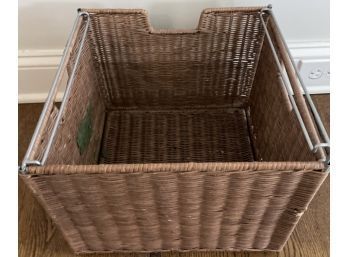 Wicker Basket For Filing