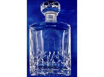 High Quality Vintage Cut Crystal Whiskey Decanter  - Markings On Base