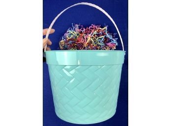 Easter Basket With Paper Excelsior - Also Makes A Great Beach Bucket