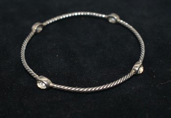 David Yurman Clear Stone Cable Bangle #118