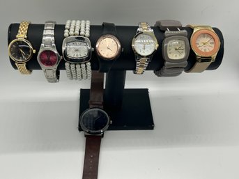 Rose Gold Silicon And Costume Watch Lot #196