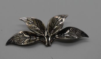 Sterling Leaf Pendant Norway #489