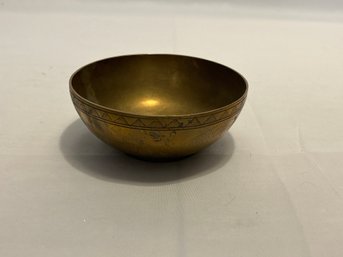 Small Brass Decorative Bowl