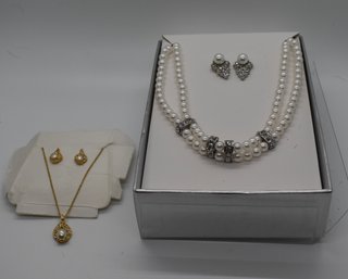 Roman And Pearl Necklace Sets #36