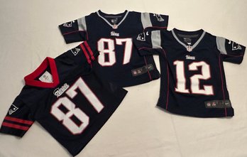 2T Gronkowski And Brady Patriots Jerseys