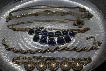 Miracle Brooch/necklace And Gold Toned Necklace Lot #97