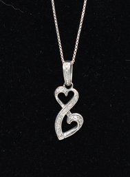 Sterling Heart Pendant Necklace #174