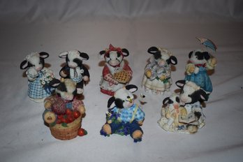 Enesco Mary Moo Lot (8) By Mary Rhyner Lot #367