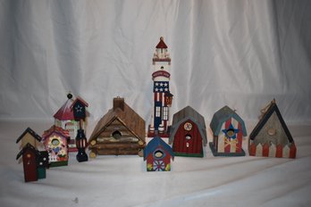 Birdhouse Decor Lot (10)