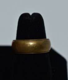 Gold Colored Ring Stamped 14K  #733