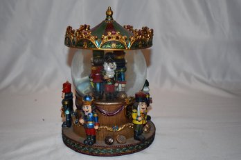 'toyland' Nutcracker Soldiers San Francisco Music Box Company Snow Globe Lot #413