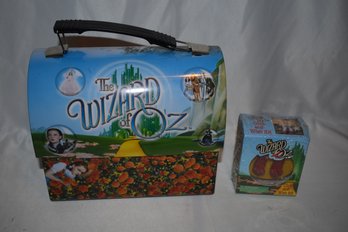 Wizard Of Oz Domed Metal Lunch Box With Click It And Wish Kit