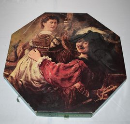 Vintage 1966 Milton Bradley 700 Piece Octagonal Rembrandt And His Wifepuzzle