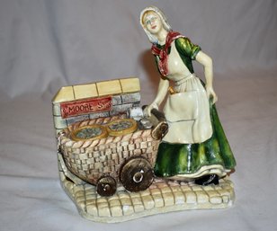 Vintage Molly Malone Hand Painted Stoneware Naturecraft Congleton England 1981