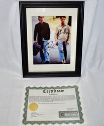 Tom Cruise And Dustin Hoffman Autographed Photo Rain Man With Certificate Of Authenticity