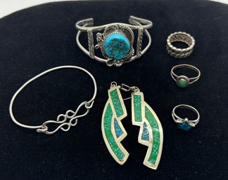 Silver Colored Jewelry Lot