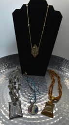 Rebecca Minkoff Necklace And Lot Of  3 Costume Necklaces #99