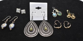 Six Pairs Of Pierced Earrings #88