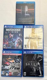 PS4 Watch Dogs Legion, The Crew, Uncharted, The Elder Scrolls V Skyrim Special Edition, Welcome To PS 3 Bluray